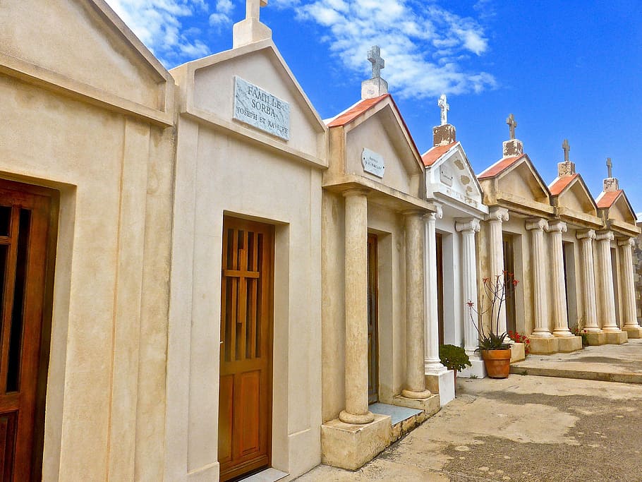 tombs, mausoleum, graves, row, monuments, architecture, built structure HD wallpaper