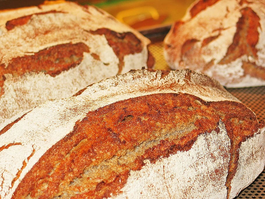 Bread, Fresh, Frisch, Baked, fresh bread, crispy, eat, baked goods HD wallpaper