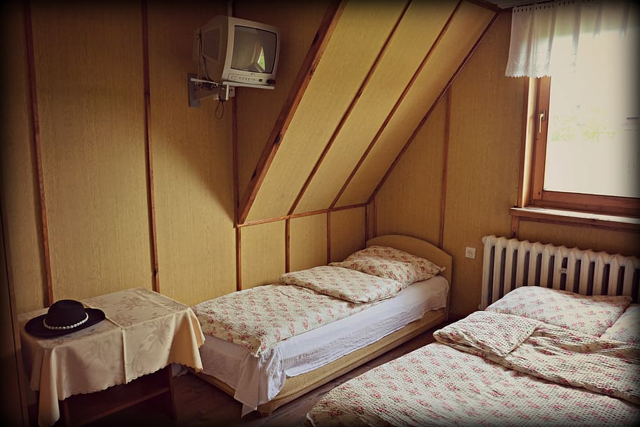 accommodation, house, bukovina, bed, bedroom, hotel, luxury HD wallpaper