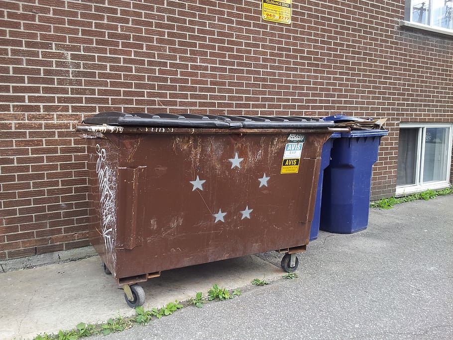 trash, container, can, recycle, symbol, stars, sign, recycled HD wallpaper