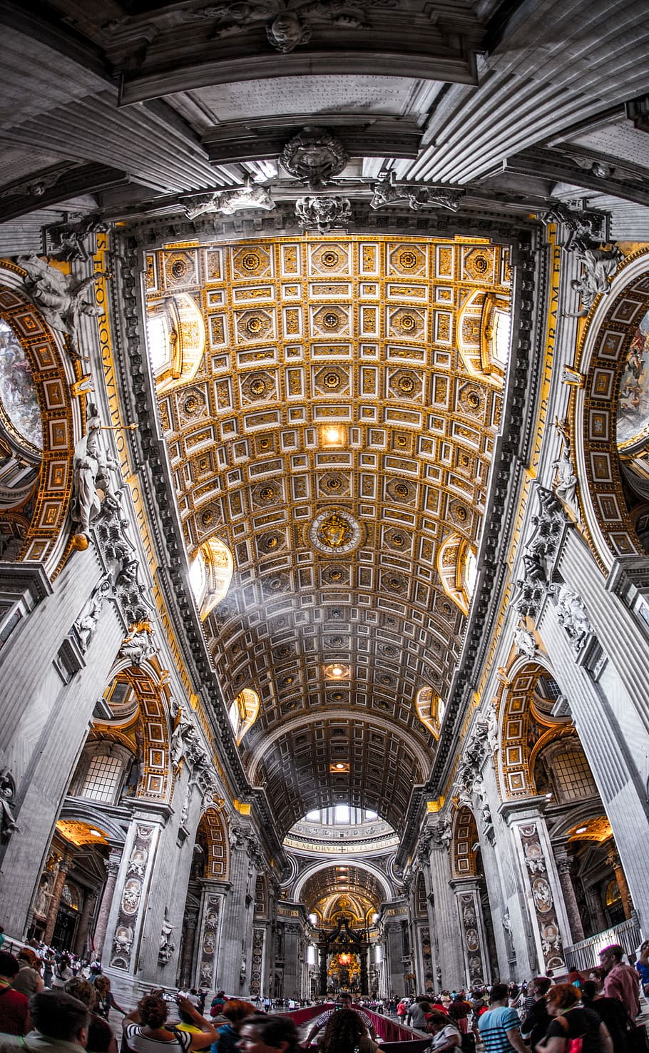 aerial view of cathedral, gray and brown cathedral hall, building HD wallpaper