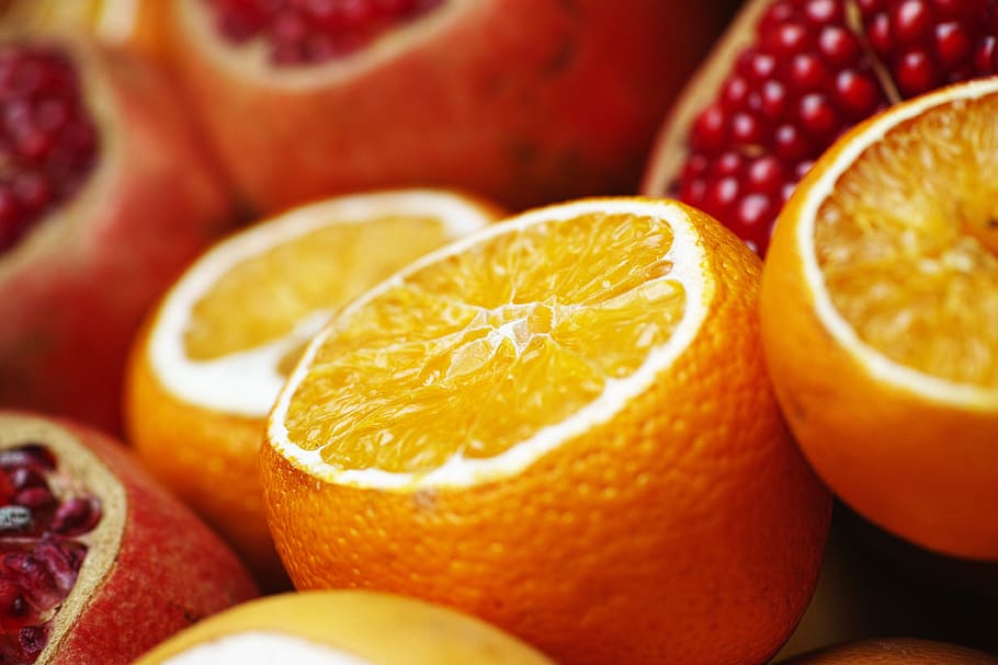 orange, fruit, yellow, fresh, vitamin, diet, horizontal, winter HD wallpaper
