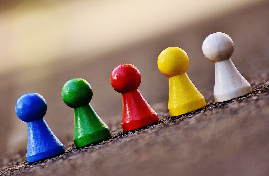 five assorted cooler chess pons, Play, Stone, Figures, Wood, Colorful, HD wallpaper