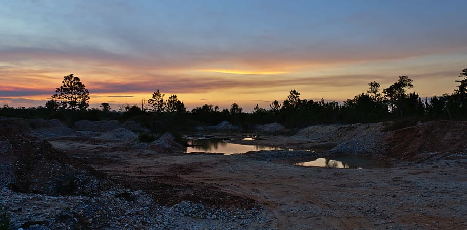 water, panoramic, sunset, nature, dusk, sky, landscape, outdoors HD wallpaper