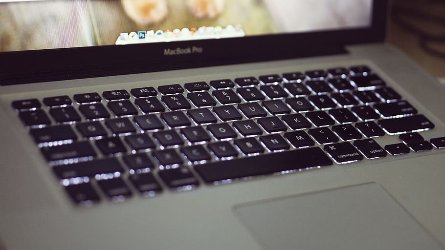 focus photo of MacBook Pro, computer, laptop, apple, computing HD wallpaper