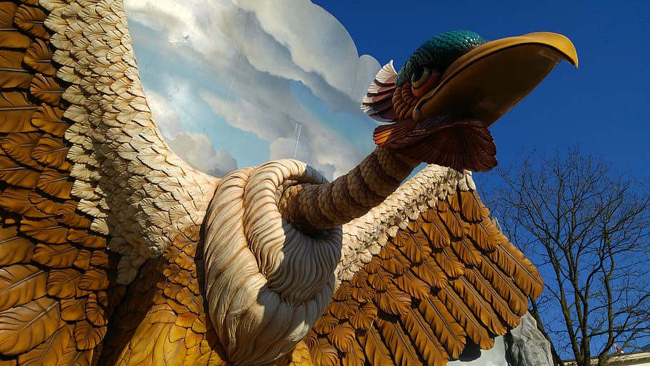 Efteling, Theme, Bird, vogelrok, attraction, entrance, closeup HD wallpaper