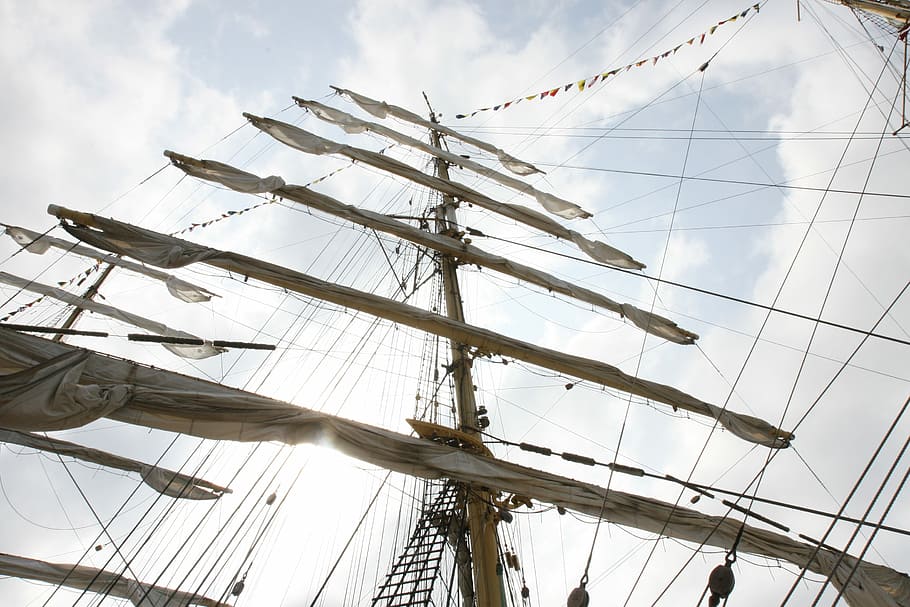 Sailboat, Sailing, Ship, Adventure, sailing ship, cloud - sky HD wallpaper