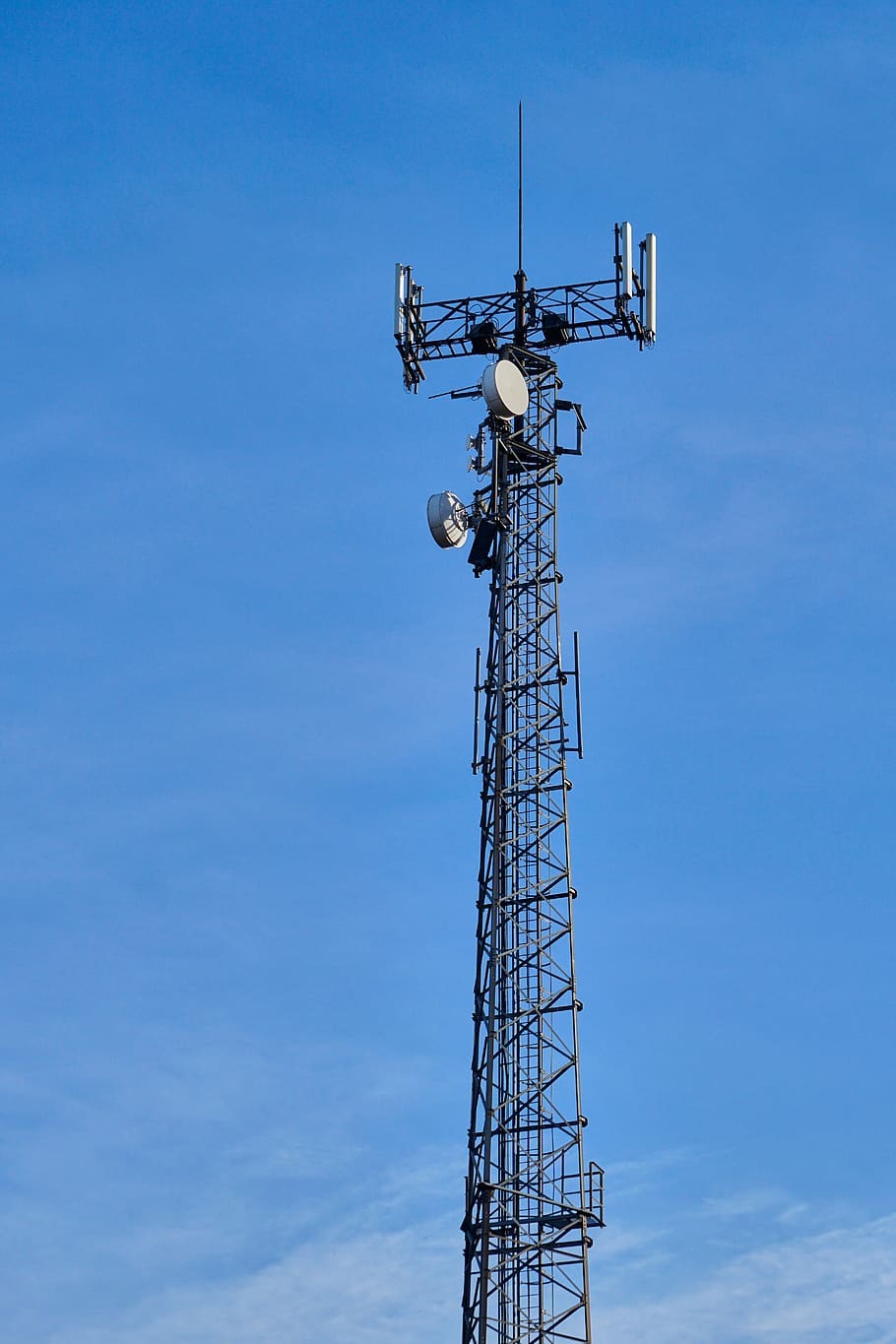 Tower, Telecommunication, telecommunication mast, radio mast, HD wallpaper