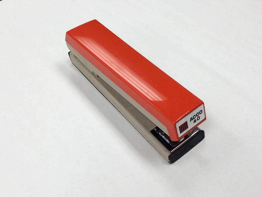 Stapler, Office, Retro, Education, Work, paper, supplies, business HD wallpaper