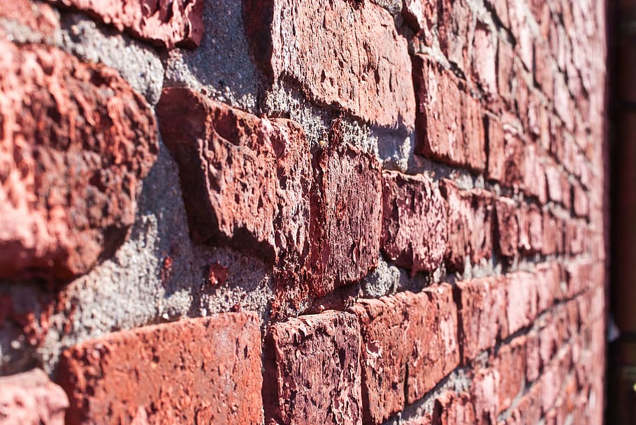 wall, bricks, back light, sun, sunbeam, backgrounds, pattern HD wallpaper