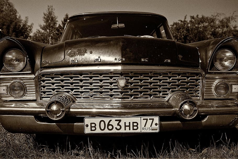 vehicle, car, retro, machine, old car, auto, closeup, retro cars HD wallpaper