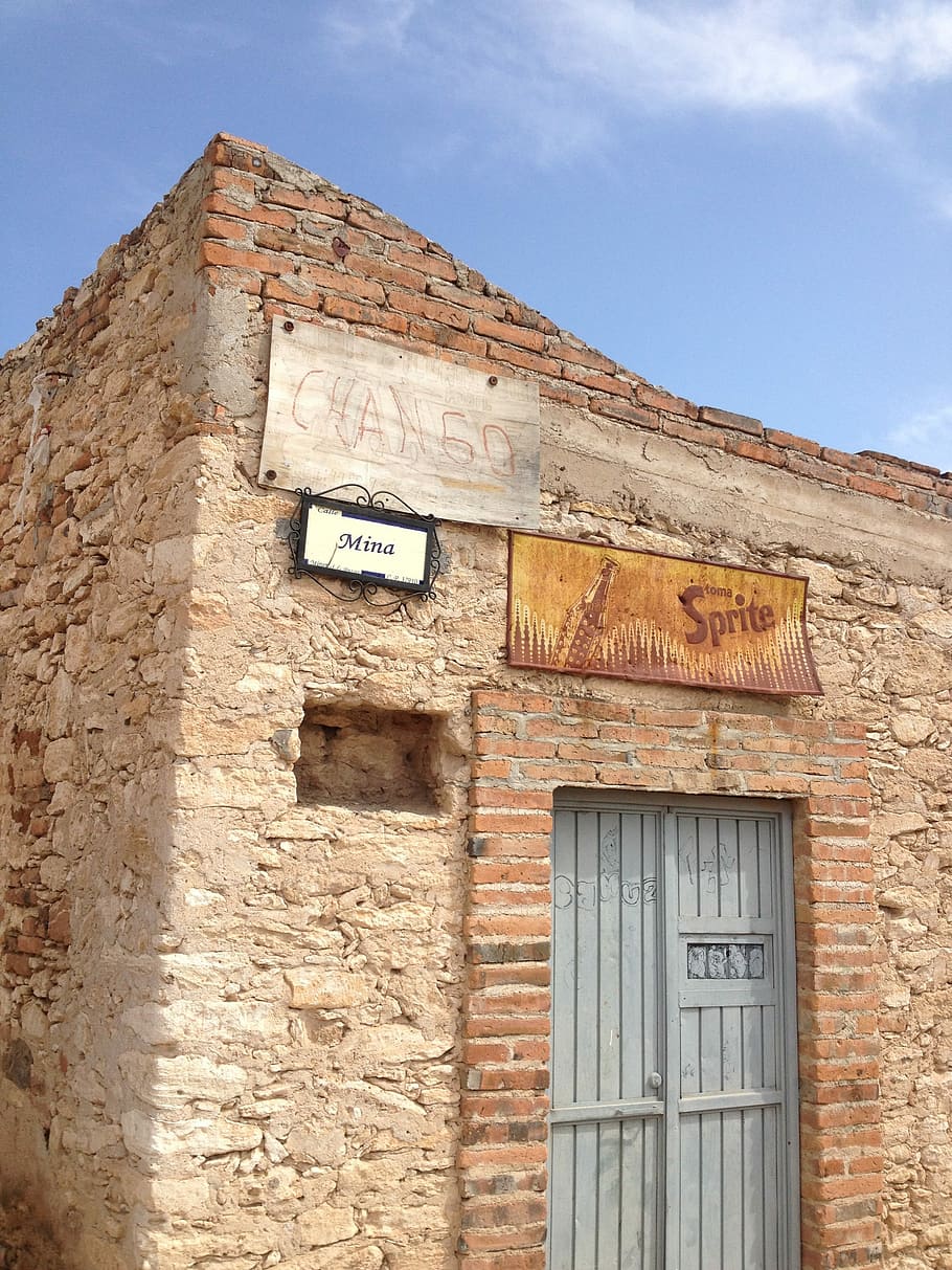 People, Adobe, Facade, abandoned, building exterior, house HD wallpaper