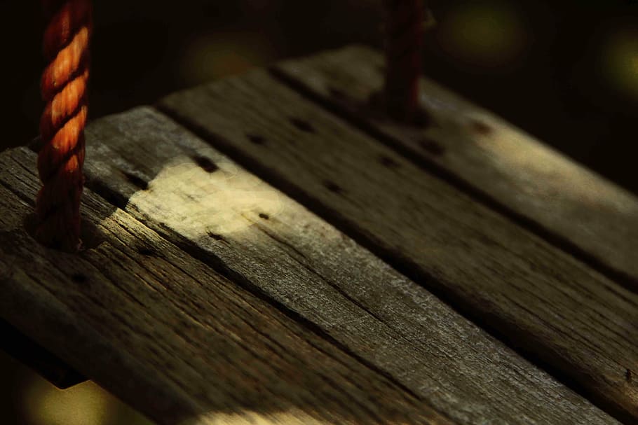 Swing, Rest, Playground, wood - material, indoors, selective focus HD wallpaper