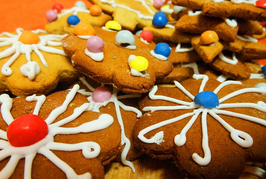cookie, cake, honey, sugar, food, food and drink, sweet food HD wallpaper