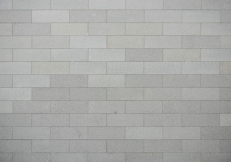gray bricked wall, outdoor, stone, pattern, facade, backgrounds HD wallpaper
