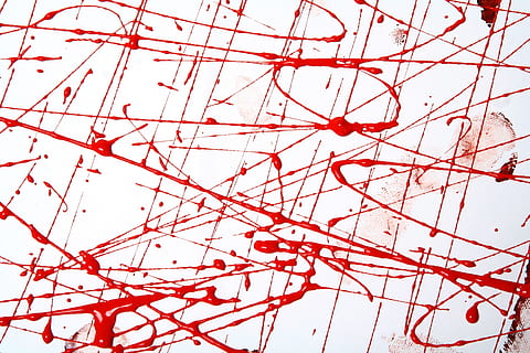 red, art, graffiti, pattern, abstract, artistic, background, close-up HD wallpaper
