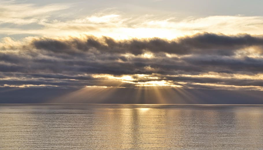 sea, sky, sunset, clouds, chile, nature, scenics, tranquility HD wallpaper