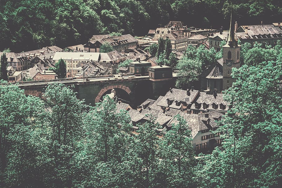 ancient, architecture, building, city, hill, home, house, landscape HD wallpaper