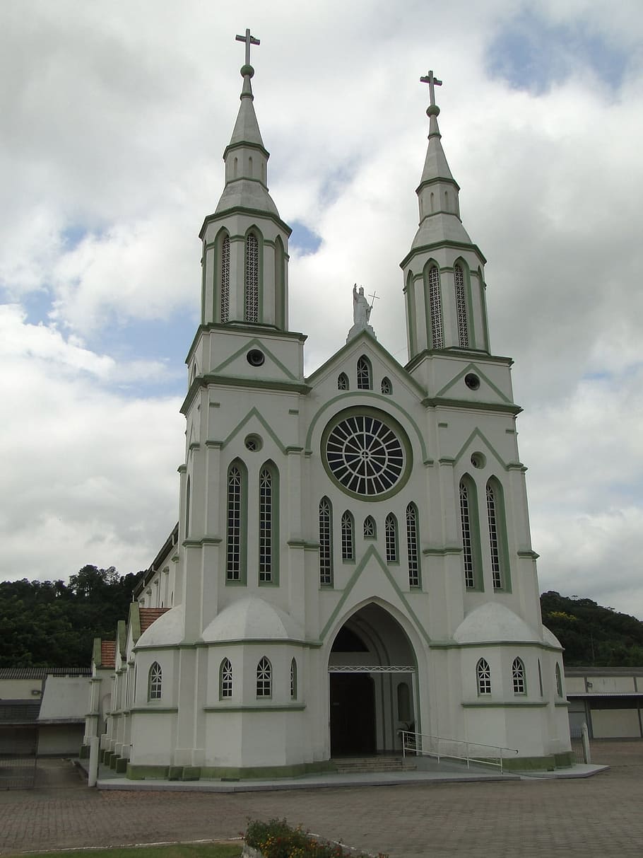 Church, Apiúna, Santa Catarina, Brazil, worship, praise, belief, HD wallpaper