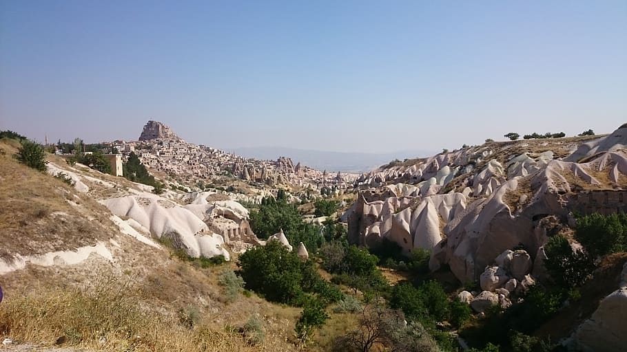 travel, panoramic view of cappadocia, calcareous formation, HD wallpaper