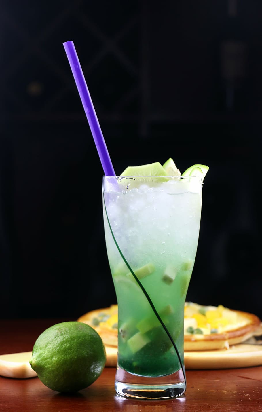 ice, beverage, lemon, cocktail, fruit, drink, freshness, juice HD wallpaper