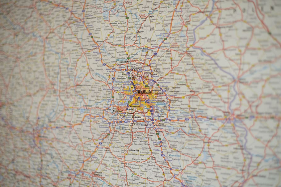 world map, berlin, germany, geography, travel, capital, city, HD wallpaper