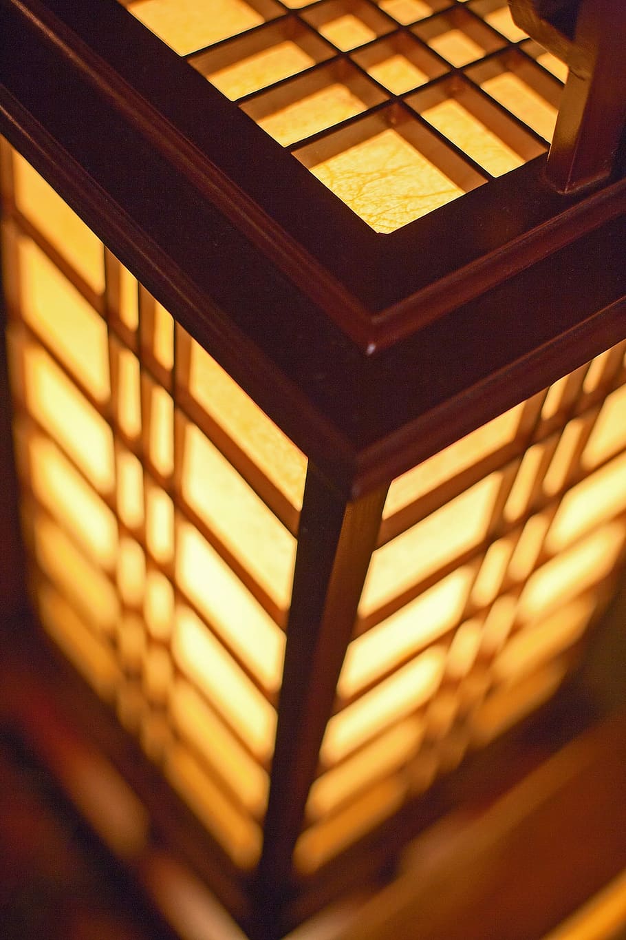 Lantern, Chinese, Festive, indoors, yellow, wood - material HD wallpaper