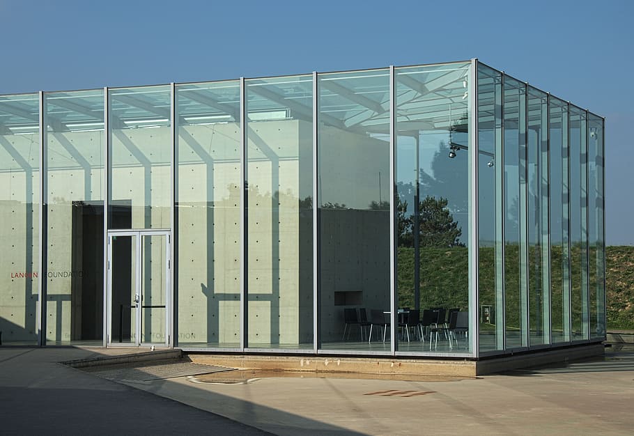 Architecture, Facade, Building, Glass, modern, mirroring, shadow HD wallpaper