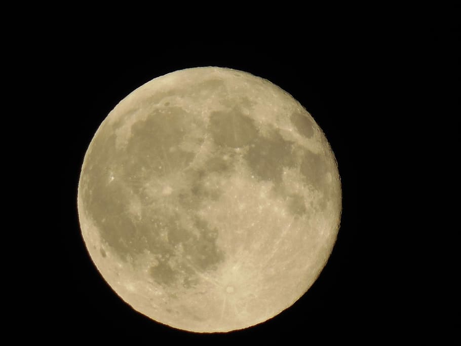 Moon, Darkness, full, night, circle, astronomy, moon surface HD wallpaper