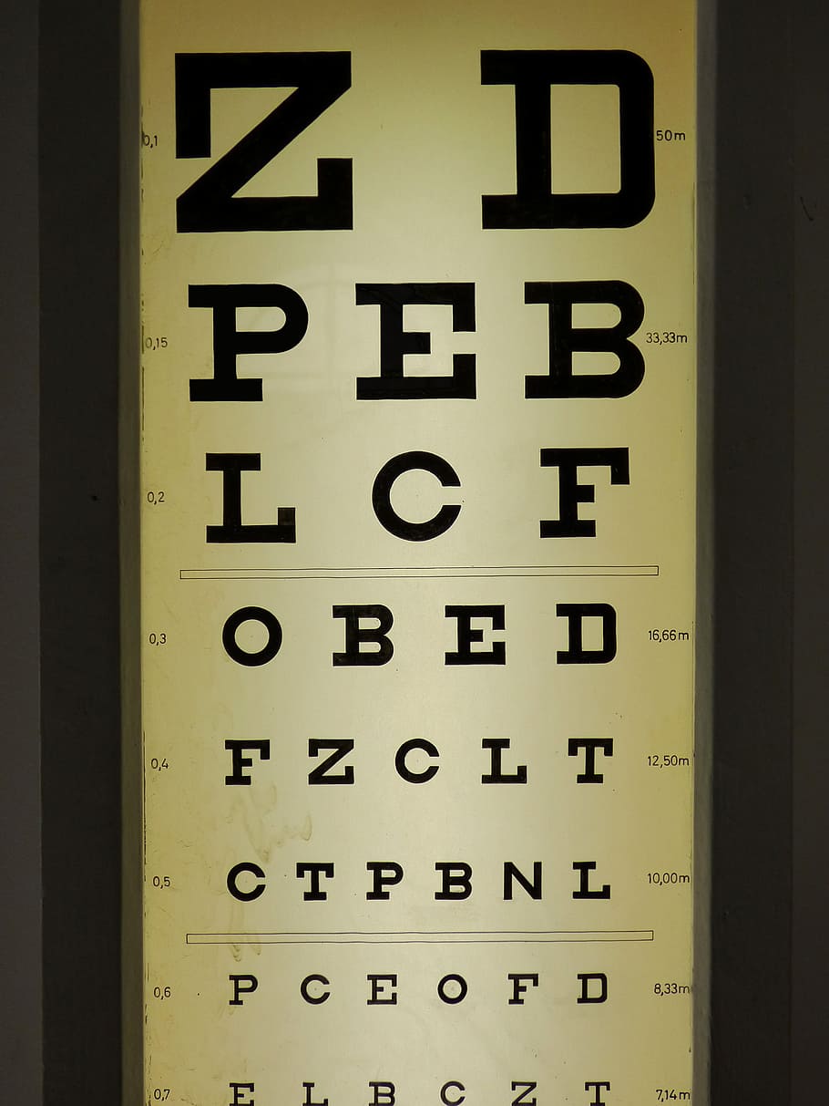 Optics, Oculist, Test, Myopia, Lyrics, number, no people, day, HD wallpaper