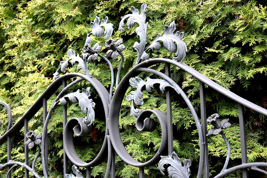 Gateway, Hammering, Blacksmithing, Iron, steel, plant, outdoors HD wallpaper
