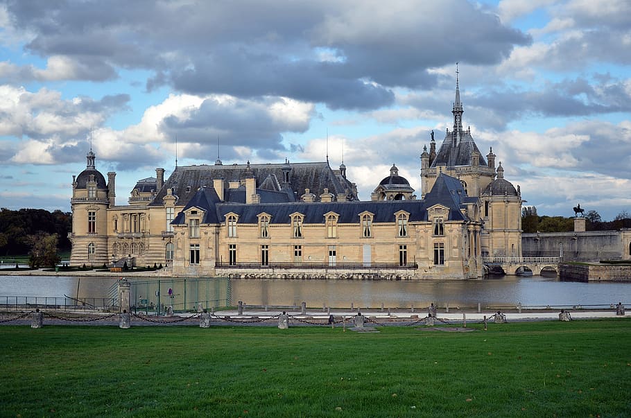 france, oise, chantilly, castle, castle of chantilly, palace, HD wallpaper