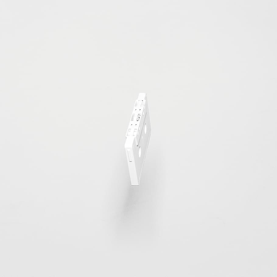 tape, white, old, sound, record, side a, indoors, copy space, HD wallpaper