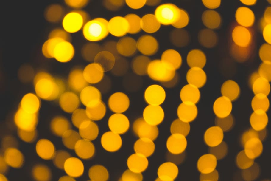 yellow bokeh, untitled, lights, dots, orange, illuminated, defocused HD wallpaper