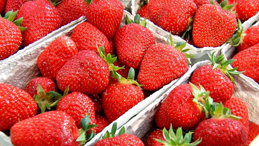 Strawberries, Fruit, Sweet, red, fruits, delicious, summer