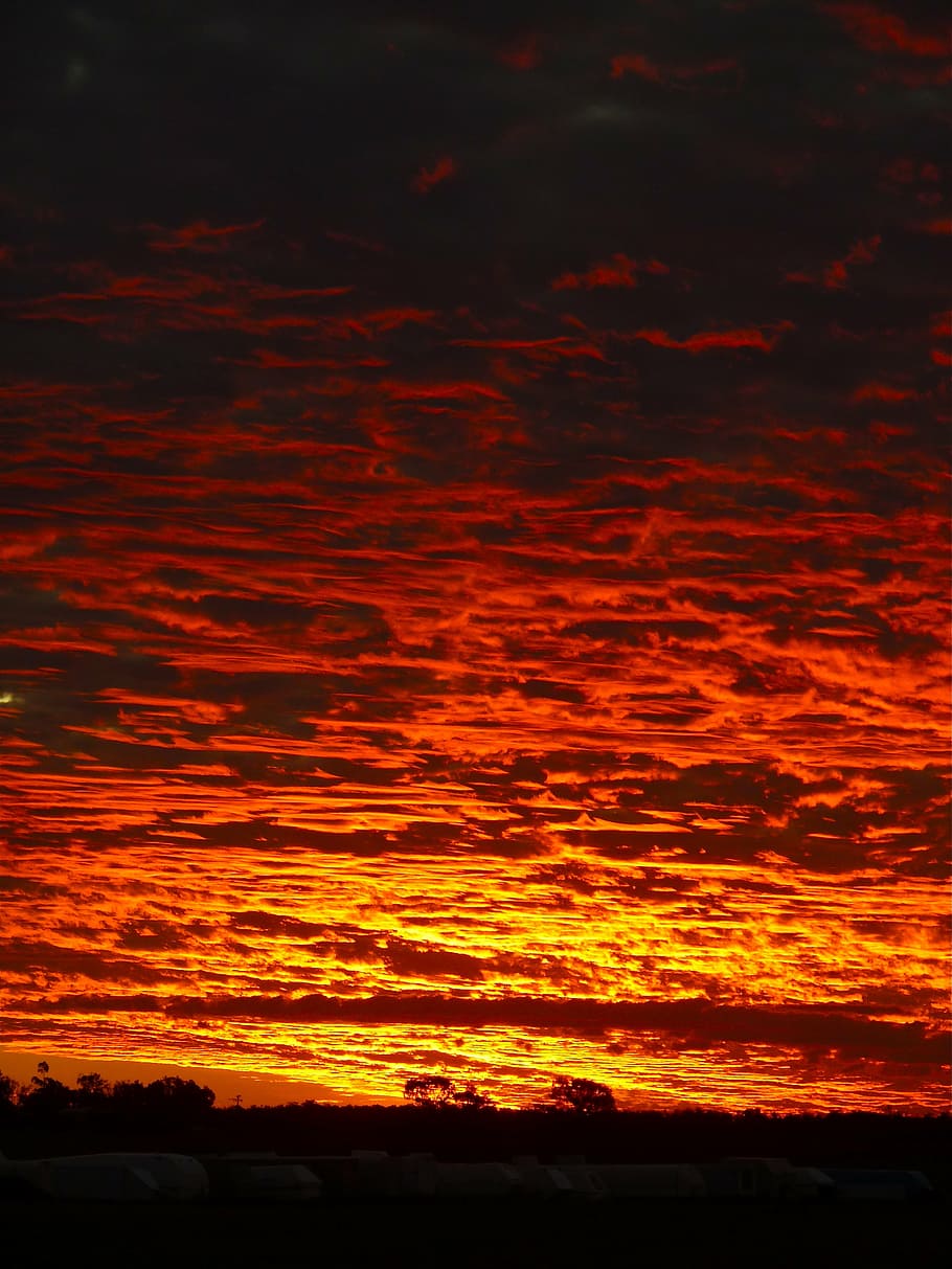 sunset, sunrise, light, landscape, sky, outdoor, sunlight, dawn HD wallpaper