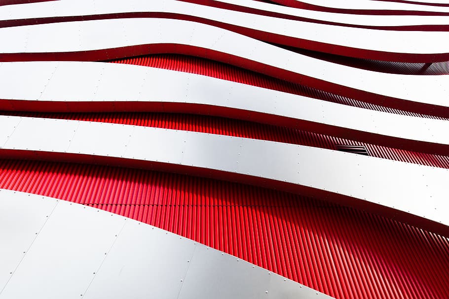 architecture, building, infrastructure, establishment, red HD wallpaper