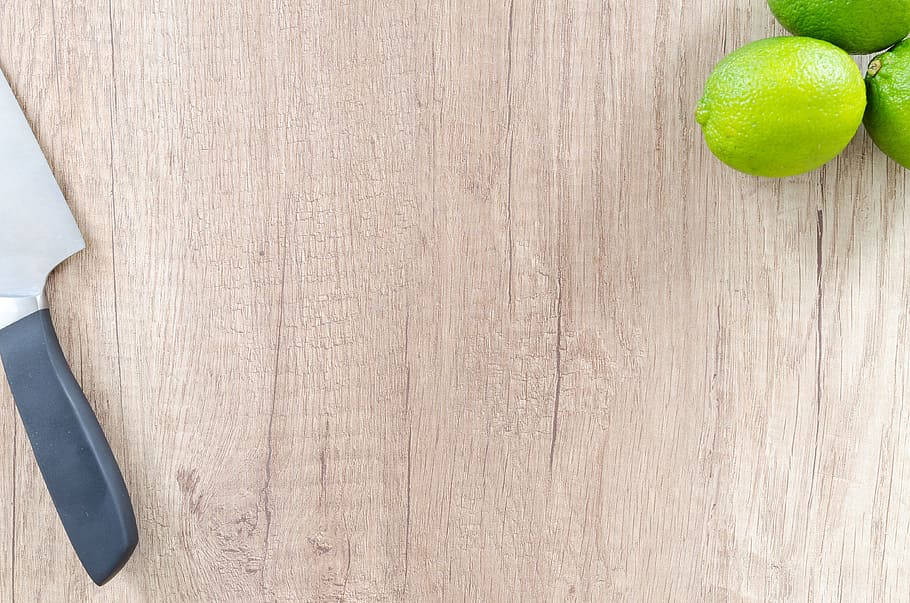 1082x1922px | free download | HD wallpaper: kitchen knife beside three  limes, food, wood, table, wooden, background | Wallpaper Flare