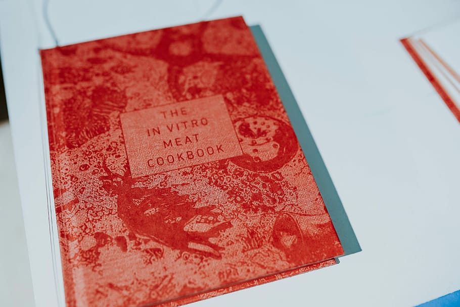 Red book on a white table, reading, literature, cookbook, no people HD wallpaper