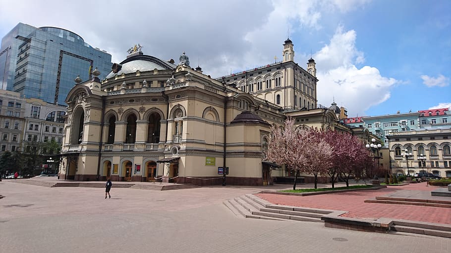 kiev, opera, architecture, built structure, building exterior HD wallpaper