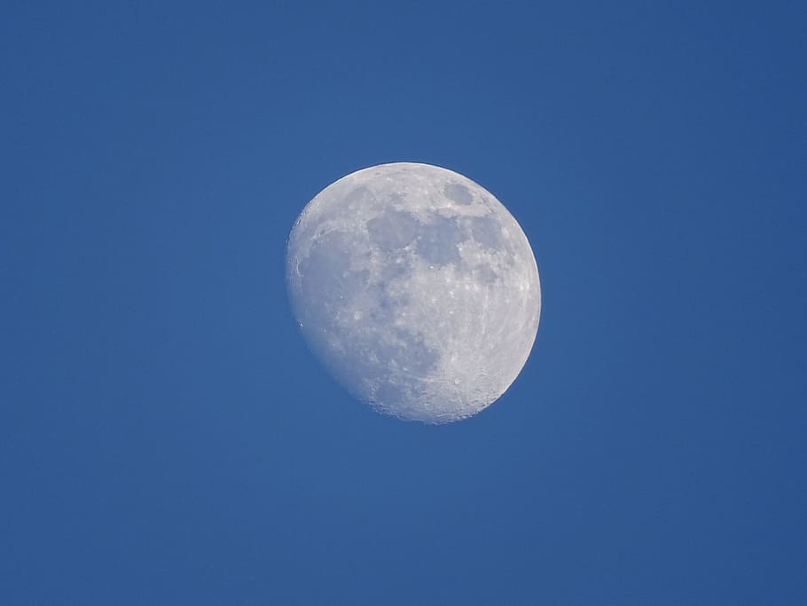 moon, night, background, night sky, atmosphere, moon at night HD wallpaper