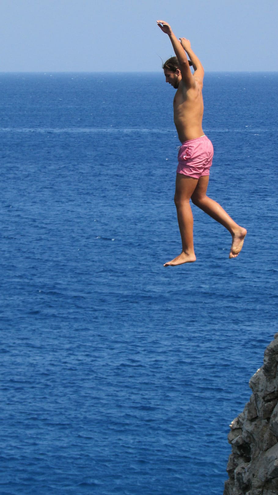 Dive, Sea, Diving, Adventure, summer, action, man, danger, sport HD wallpaper