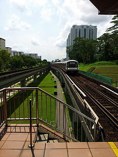 Singapore, Mrt, Train, Track, transportation, rail, transit HD wallpaper