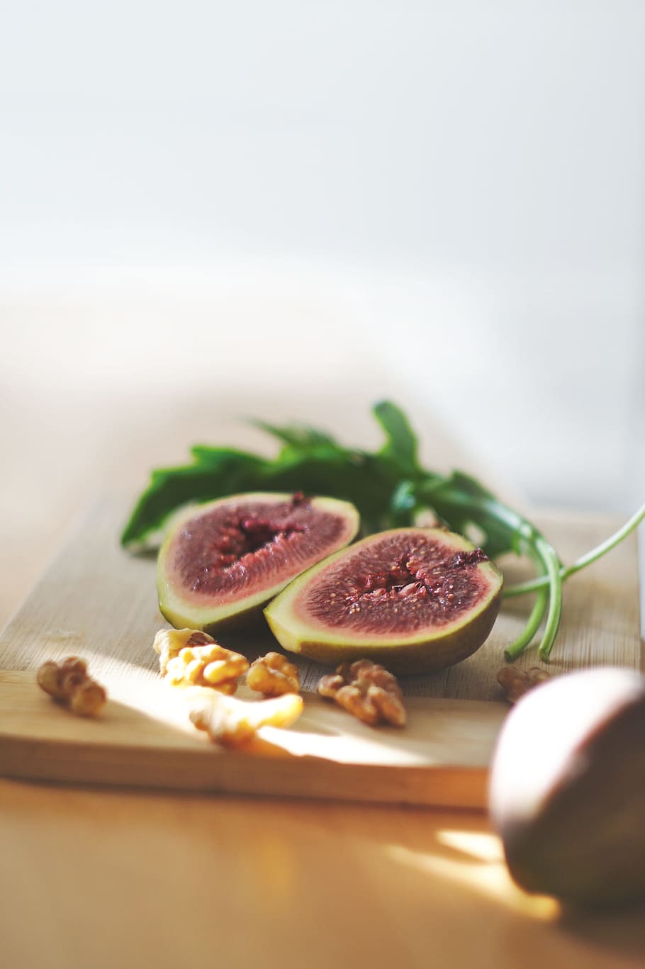 walnut, food, fruit, leaf, food and drink, freshness, selective focus HD wallpaper