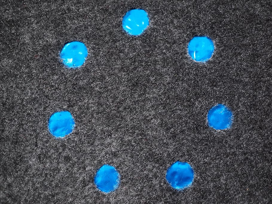 District, Points, Fabric, Felt, about, pattern, blue, multi colored HD wallpaper