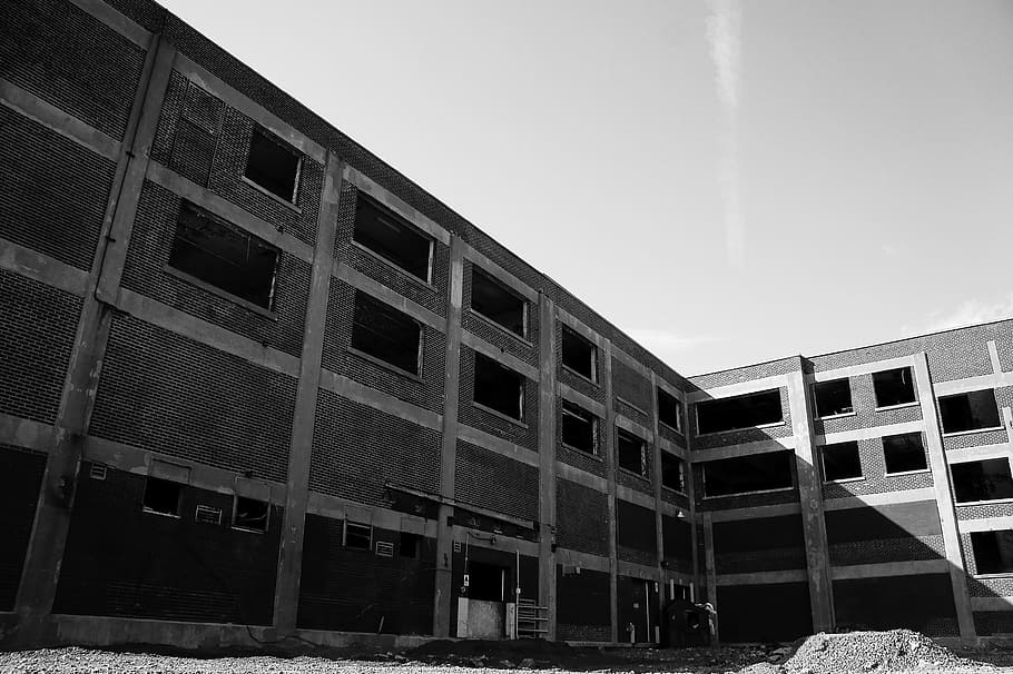 warehouse, architecture, montreal, empty building, abandante HD wallpaper