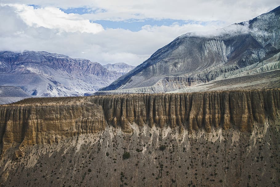 Lost in the heaven, rocky mountain photography, mountain range HD wallpaper