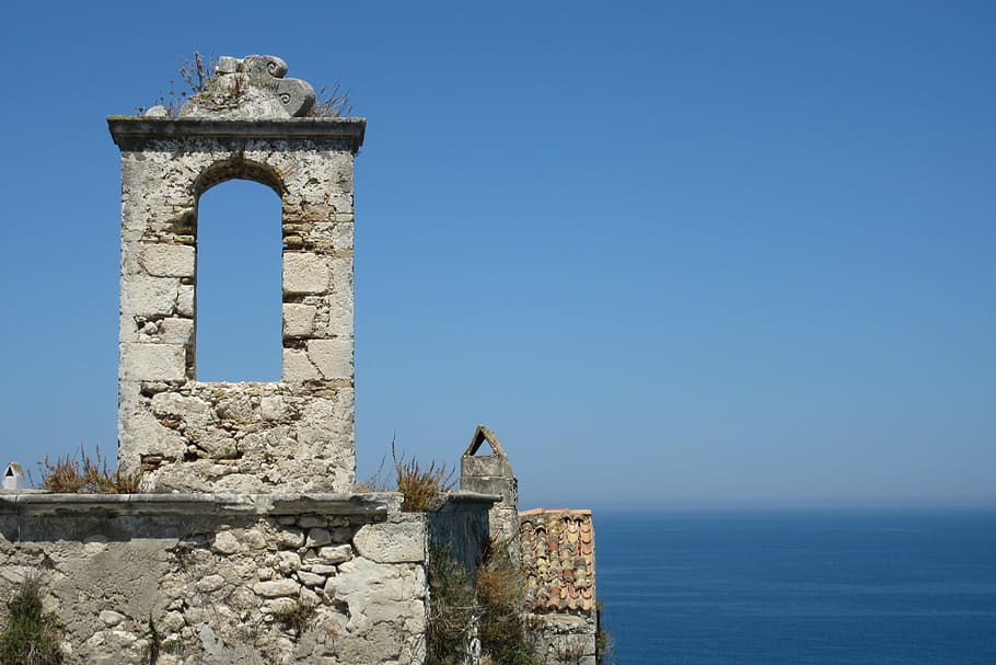 Puglia, Peschici, Sea, Gargano, Fart, brick, south, landscape, HD wallpaper