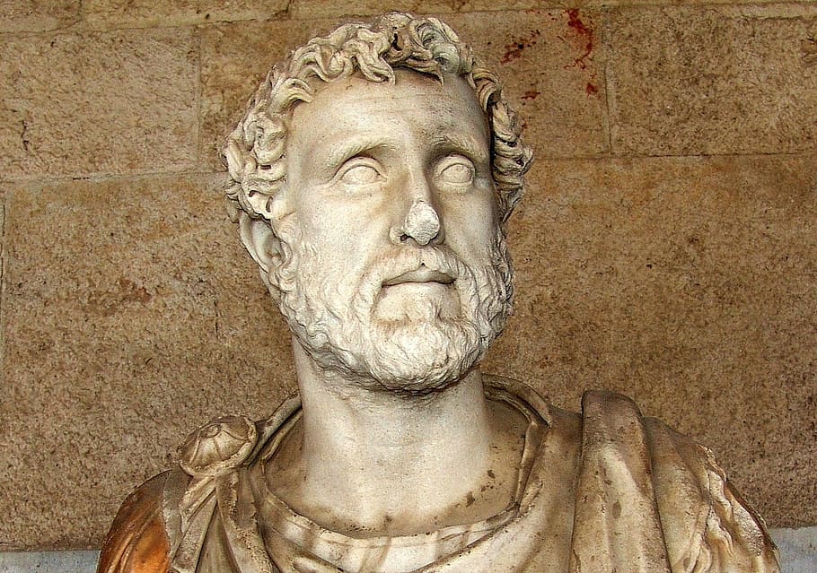 male marble statue, antique, romans, greek, head, portrait, sculpture