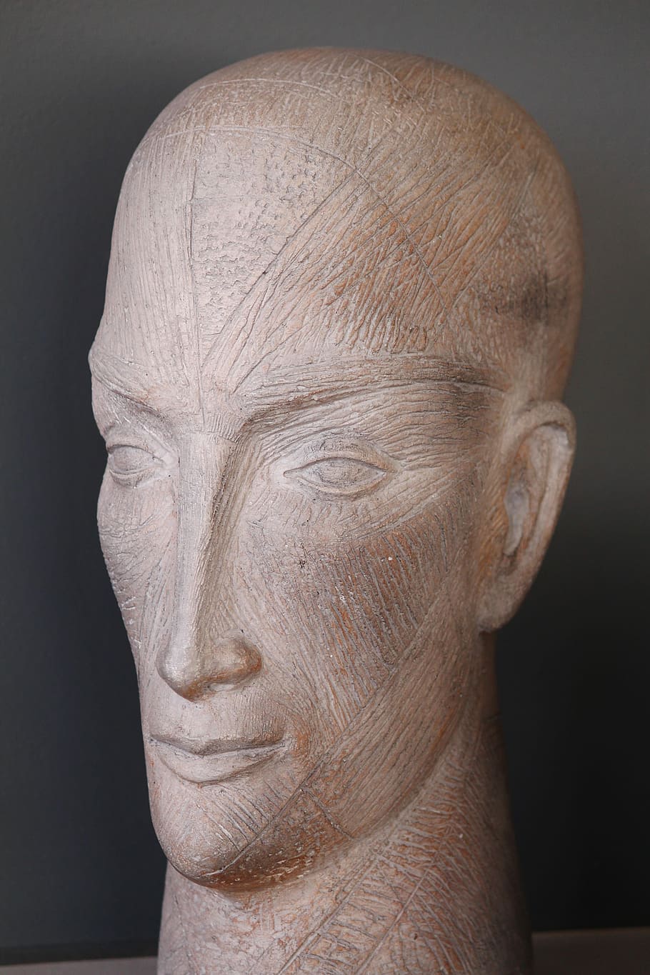 Statue, Head, Stone, Hard, Sculpture, face, stonemasonry, human face HD wallpaper